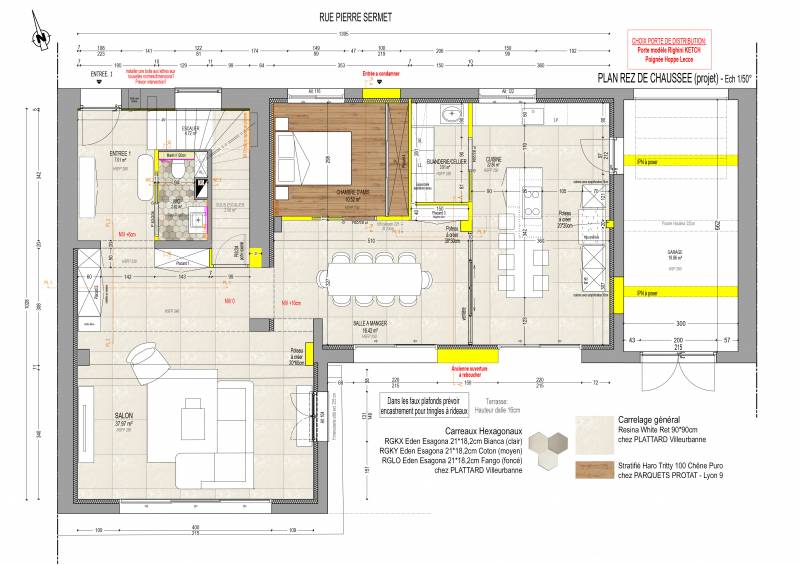 Plan maison architecte d intérieur 200 m² Meyzieu