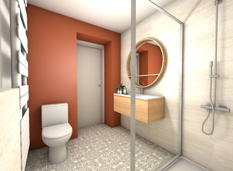 Aménagement intérieur salle de bain dans les Monts d’or proche de Lyon