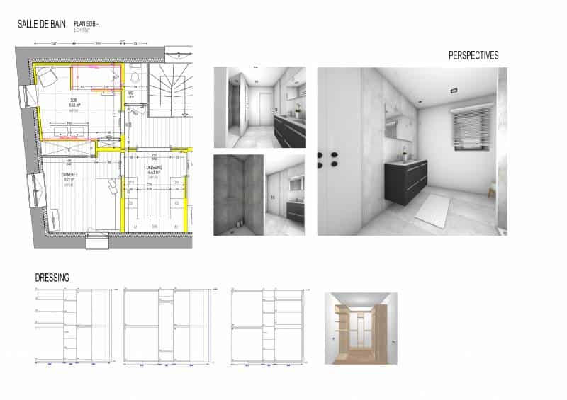 salle de bain perspective