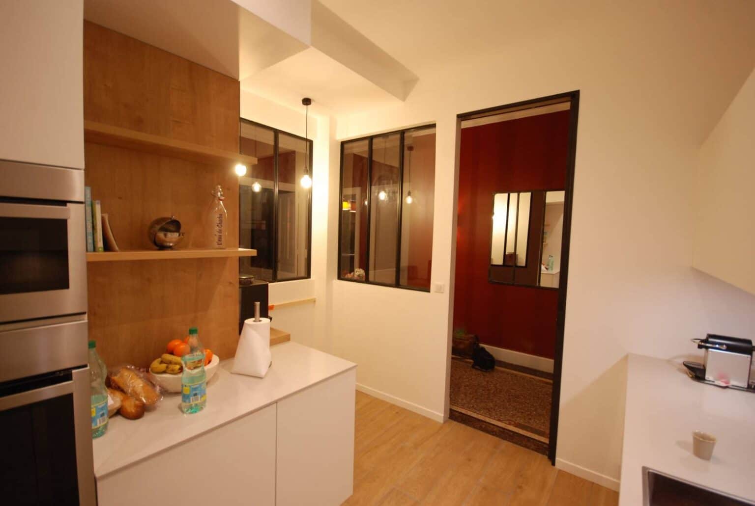Rénovation d une maison de maître cuisine wc et hall d entrée à Charbonnières Les Bains proche de Lyon
