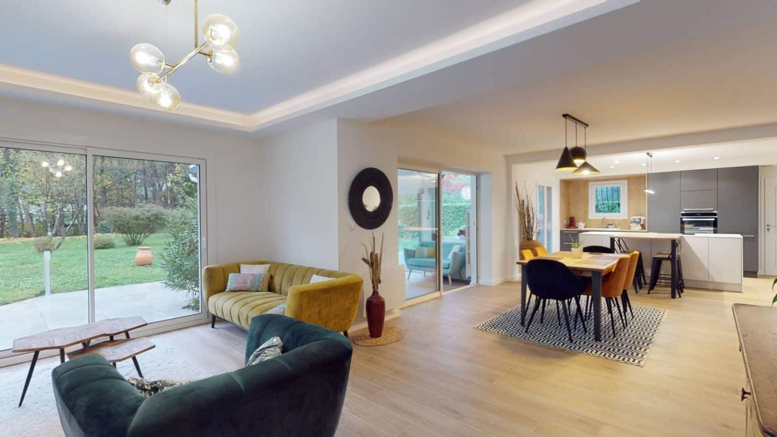 Rénovation avant après complète d’une maison des années 80 à Brignais